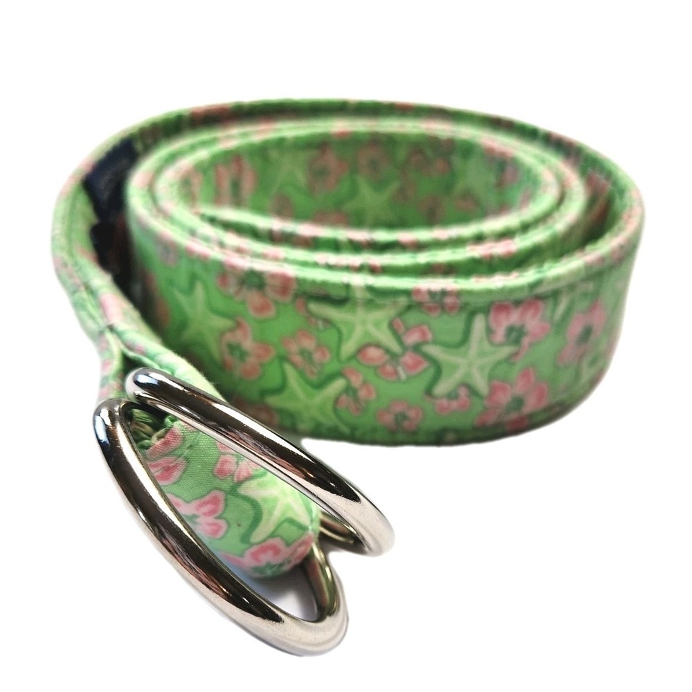 Vineyard Vines Shep‎ & Ian Womens D-Ring Cotton Belt Sz Medium Tropical Starfish
